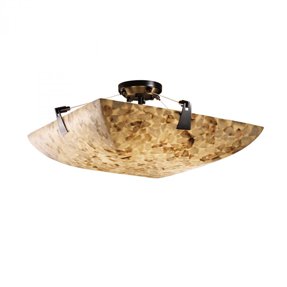 24&#34; LED Semi-Flush Bowl w/ Tapered Clips