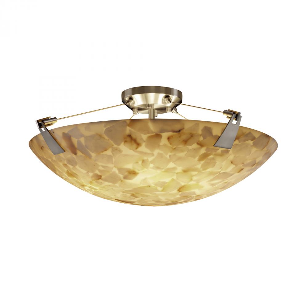 24&#34; LED Semi-Flush Bowl w/ Tapered Clips