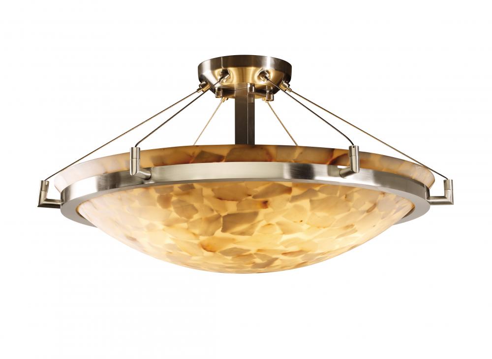 24&#34; LED Semi-Flush Bowl w/ Ring