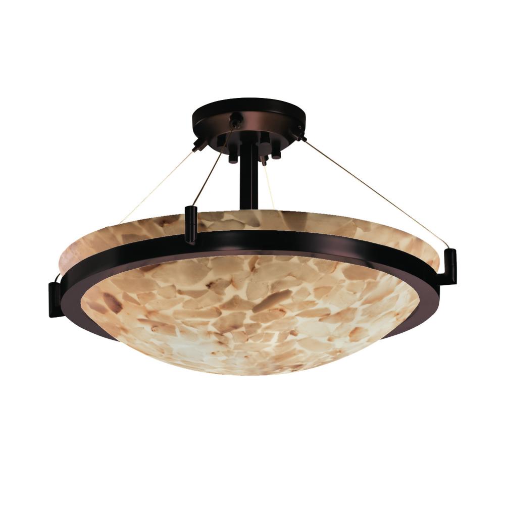 36&#34; LED Semi-Flush Bowl w/ Ring