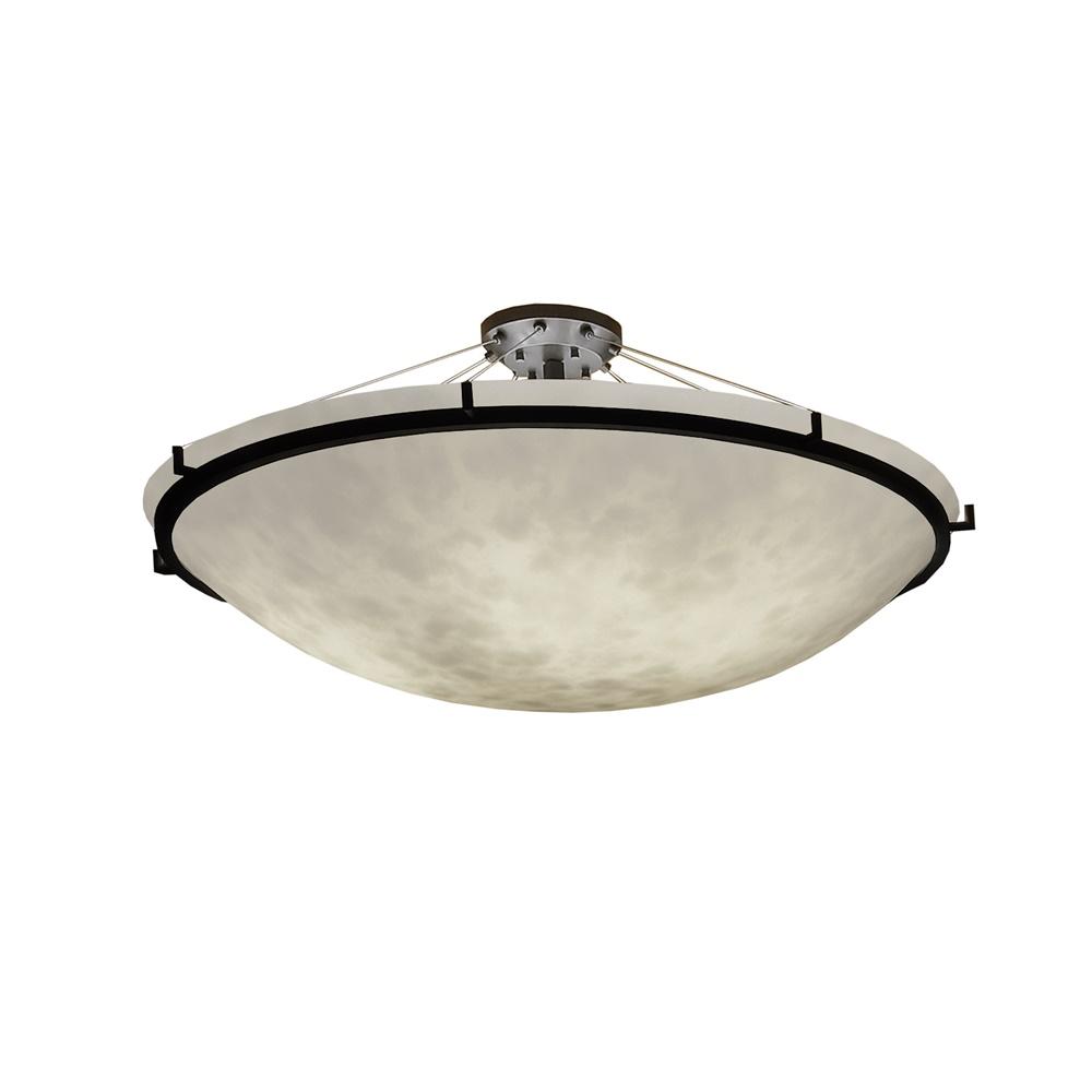 48&#34; Round Semi-Flush Bowl w/ Ring