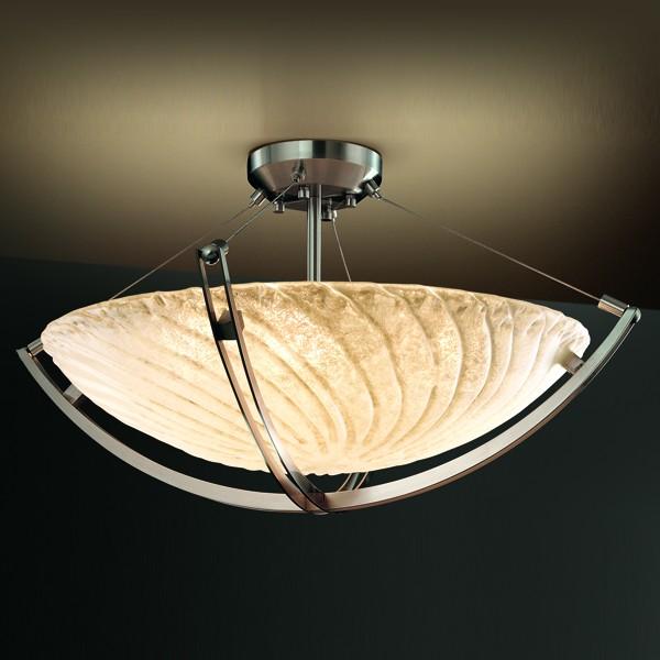 18&#34; LED Semi-Flush Bowl w/ Crossbar