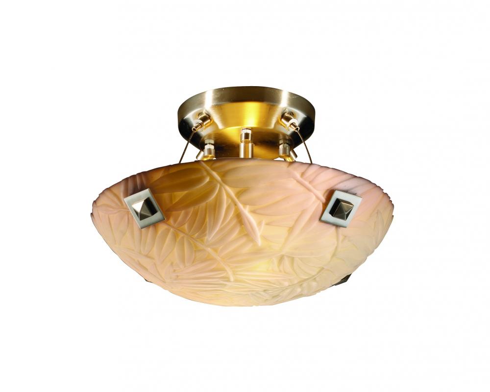 14&#34; Semi-Flush Bowl w/ Finials