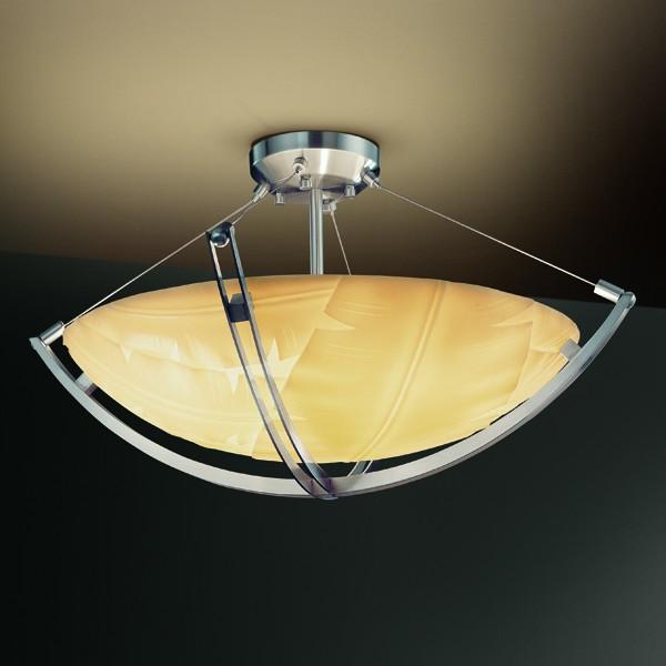 18&#34; LED Semi-Flush Bowl w/ Crossbar