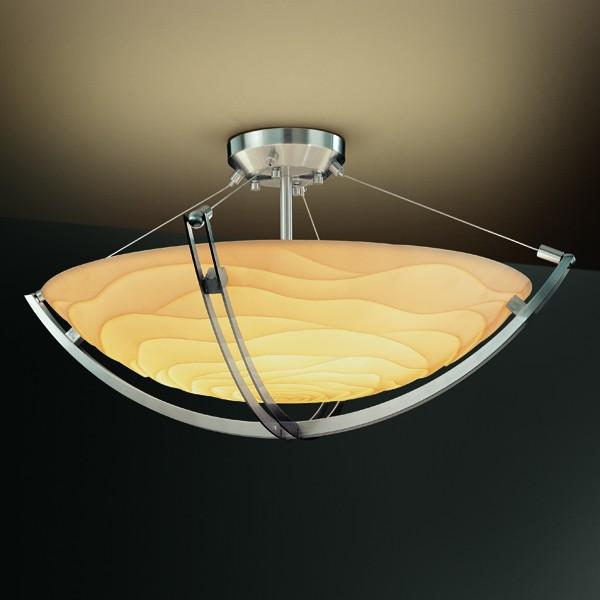 24&#34; Semi-Flush Bowl w/ Crossbar