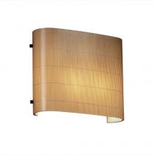 Justice Design Group 3FRM-8855-TAKE-DBRZ-LED2-2000 - ADA Wide Oval LED Wall Sconce