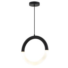 Justice Design Group ACR-4207-FRST-MBLK - Revolve 18" LED Pendant