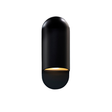 Justice Design Group CER-5620W-CRB - Small ADA Capsule Outdoor Wall Sconce