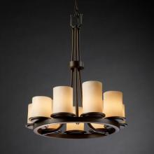 Justice Design Group CNDL-8766-10-CREM-NCKL - Dakota 9-Light Ring Chandelier