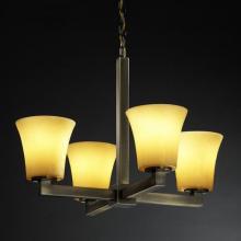  CNDL-8829-10-CREM-MBLK - Modular 4-Light Chandelier