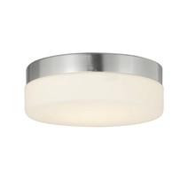 Justice Design Group FSN-4132-OPAL-NCKL - Pixel 9" Round LED Flush-Mount