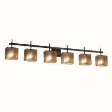 Justice Design Group FSN-8416-55-MROR-DBRZ - Union 6-Light Bath Bar