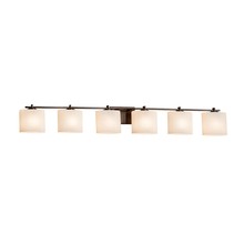 Justice Design Group FSN-8446-30-OPAL-DBRZ - Era 6-Light Bath Bar