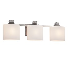 Justice Design Group FSN-8473-30-OPAL-NCKL - Ardent 3-Light Bath Bar