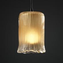 Justice Design Group GLA-8815-16-GLDC-MBLK-RIGID - Mini 1-Light Pendant