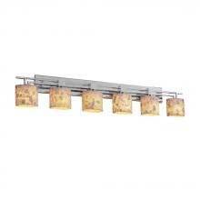 Justice Design Group ALR-8706-20-DBRZ - Aero 6-Light Bath Bar