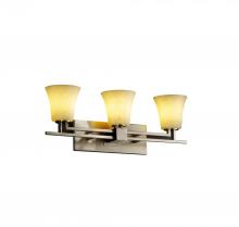 Justice Design Group CLD-8703-15-MBLK - Aero 3-Light Bath Bar