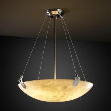 Justice Design Group CLD-9627-35-NCKL-LED6-6000 - 48" LED Pendant Bowl w/ U-Clips