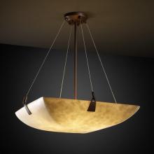 Justice Design Group CLD-9647-25-DBRZ-LED6-6000 - 48" LED Pendant Bowl w/ Tapered Clips