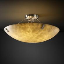 Justice Design Group CLD-9654-35-NCKL-F6 - 36" Semi-Flush Bowl w/ CONCENTRIC CIRCLES FINIALS