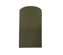 Justice Design Group CER-5745-MGRN - Large ADA Pleated Cylinder Wall Sconce