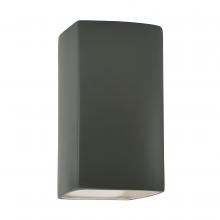 Justice Design Group CER-5915W-PWGN - Small ADA Outdoor LED Rectangle - Open Top & Bottom