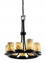 Justice Design Group ALR-8766-10-MBLK - Dakota 9-Light Ring Chandelier