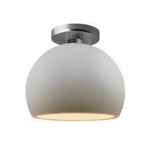 Justice Design Group CER-6350-BIS-NCKL - Small Globe Semi-Flush