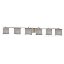 Justice Design Group FAB-8446-30-GRAY-NCKL - Era 6-Light Bath Bar