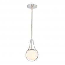 Justice Design Group FSN-4235-OPAL-NCKL - Pearl 1-Light Mini-Pendant