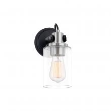 Justice Design Group FSN-8191-CLER-MBNK - Brooklyn 1-Light Wall Sconce