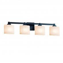 Justice Design Group FSN-8434-30-OPAL-MBLK - Regency 4-Light Bath Bar