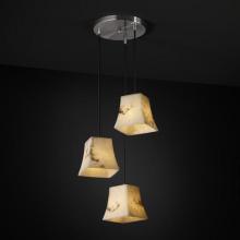 Justice Design Group FAL-8818-10-NCKL - Mini 3-Light Cluster Pendant