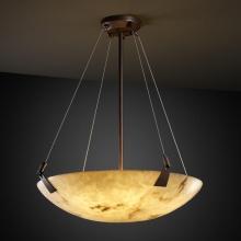Justice Design Group FAL-9641-35-DBRZ-LED3-3000 - 18" LED Pendant Bowl w/ Tapered Clips
