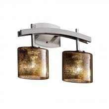 Justice Design Group FSN-8592-15-WEVE-NCKL - Archway 2-Light Bath Bar