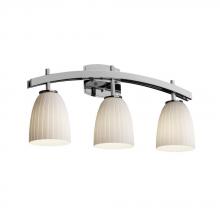 Justice Design Group FSN-8593-30-RBON-NCKL - Archway 3-Light Bath Bar