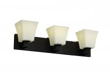 Justice Design Group FSN-8923-15-MROR-DBRZ - Modular 3-Light Bath Bar