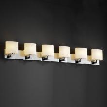 Justice Design Group FSN-8926-10-WEVE-MBLK - Modular 6-Light Bath Bar