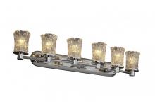 Justice Design Group GLA-8516-16-GLDC-NCKL - Rondo 6-Light Bath Bar