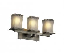 Justice Design Group GLA-8673-26-WTFR-MBLK - Montana 3-Light Bath Bar