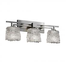 Justice Design Group GLA-8703-20-LACE-NCKL - Aero 3-Light Bath Bar