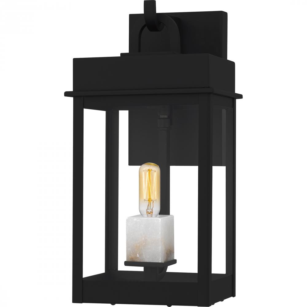 Carmen 1-Light Matte Black Outdoor Wall Lantern