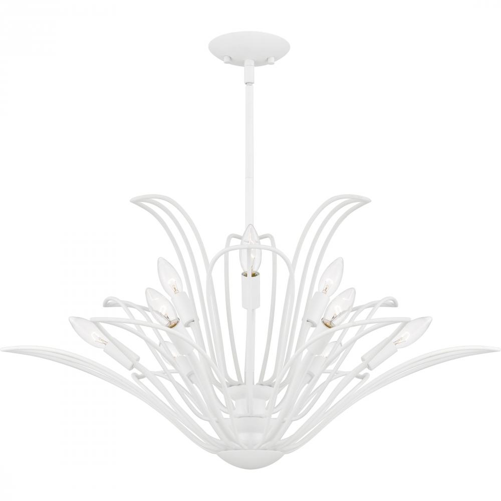 Tallulah 9-Light Sand White Chandelier