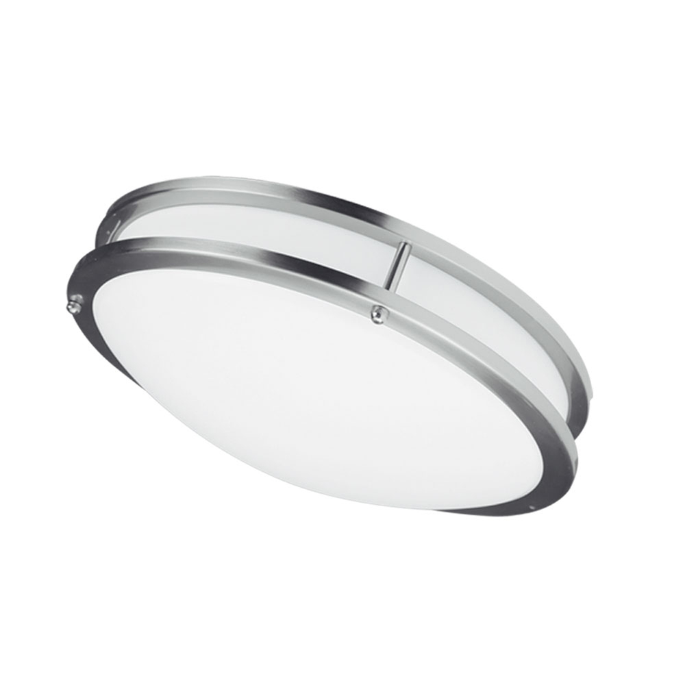 Ceiling Flush 26W 410mm (16&#34;),Satin Chrome