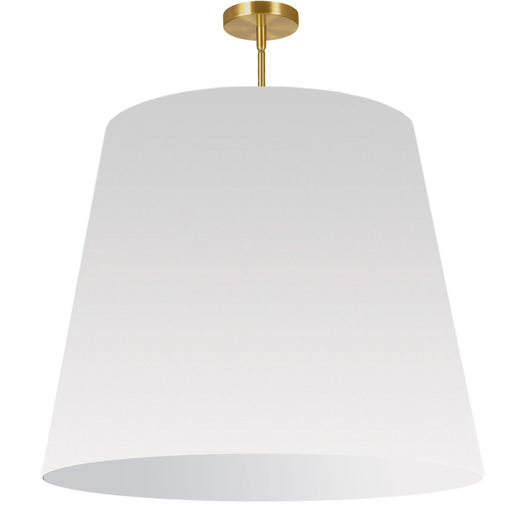 1LT Oversized Drum Pendant X-Large, WH Shade