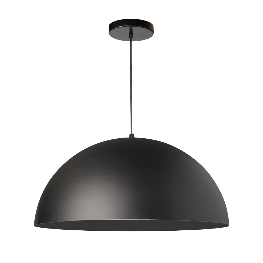 1LT Incandescent 16&#34; Pendant,  Matte Black