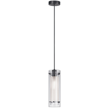 Dainolite 22152-CF-MB - 1LT Incandescent Pendant,  MB with CLR/FR Glass