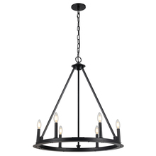 Dainolite CLB-266C-MB - 6LT Incandescent Chandelier, MB