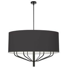 Dainolite ELN-388C-MB-797 - 8LT Incandescent Chandelier, MB w/ WH Shade