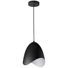 Dainolite MYR-81P-BK - 1LT Steel Pendant, Black Finish